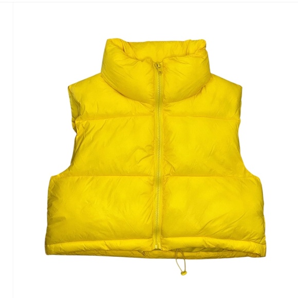 Easel “ Pam “ Easel Cropped Quilted Puffer Vest 61 - Picture 1 of 2